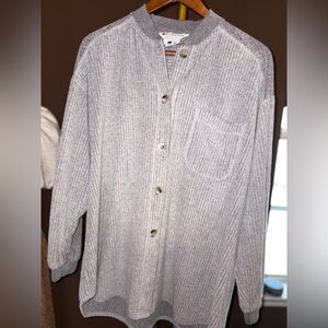vintage Columbia Sportswear ribbed fleece button-up